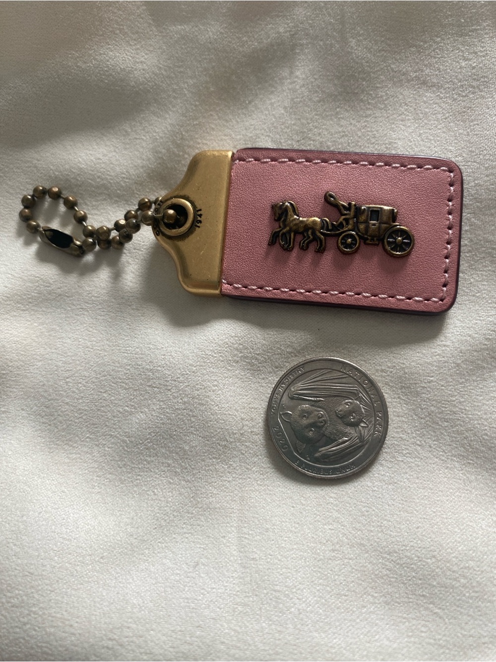Coach 1941 Pink Coral Oxblood Hangtag Gold Hardware Glovetanned Leather